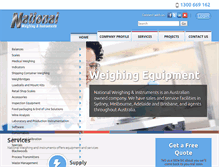 Tablet Screenshot of nationalweighing.com.au